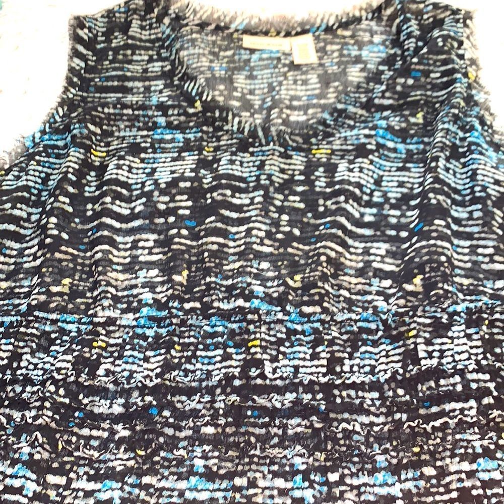 DKNY Sheer Black Top